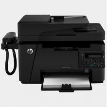 惠普（HP）LaserJet Pro MFP M128fp黑白激光一体机 打印复...