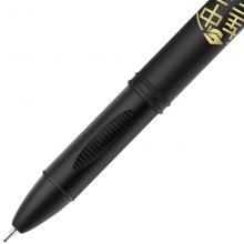 得力(deli)连中三元0.5mm全针管黑色中性笔水笔签字笔 12支盒S66