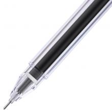 得力(deli)连中三元0.5mm黑色中性笔 考试水笔签字笔 全针管 12支盒S115