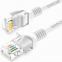 10山泽(SAMZHE)超五类网线 工程级高速CAT5e类百兆电脑网络连接跳线 成品网线 贝吉色