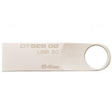 金士顿（Kingston）64GB USB3.0 U盘 DTSE9G2 银色 金...