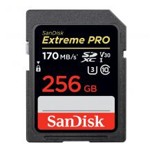 闪迪256G SD存储卡 至尊超极速版 读速度170MB（赠送金士顿 USB3.0高速多功能读卡器3个）