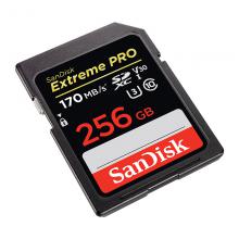 闪迪256G SD存储卡 至尊超极速版 读速度170MB（赠送金士顿 USB3.0高速多功能读卡器3个）