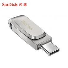闪迪 (SanDisk) 128GB Type-C USB3.1 手机U盘 DDC4至尊高速酷珵 读速150MB/s 全金属旋转双接口 手机电脑用
