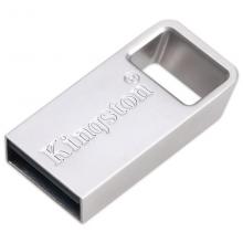 金士顿（Kingston）128GB USB3.1 U盘 DTMC3 银色金属 读速100MB/s 迷你型车载U盘 便携环扣
