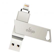 爱国者（aigo）32GB Lightning USB3.0 苹果U盘 U368精耀升级版 银色 苹果官方MFI认证 手机电脑两用