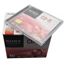 索尼（SONY）CD-R 光盘刻录盘 48速700MB 单片盒装10片/包 空白光盘